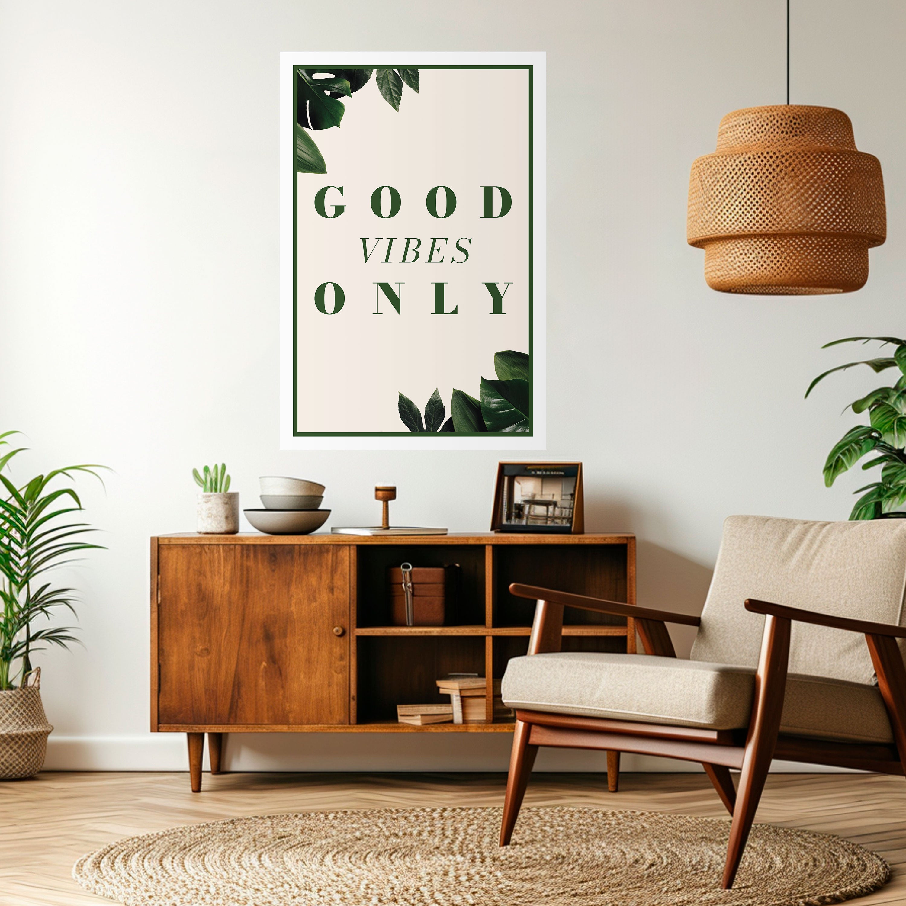 ENERGÍA POSITIVA DE LA NATURALEZA Póster vertical autoadhesivo