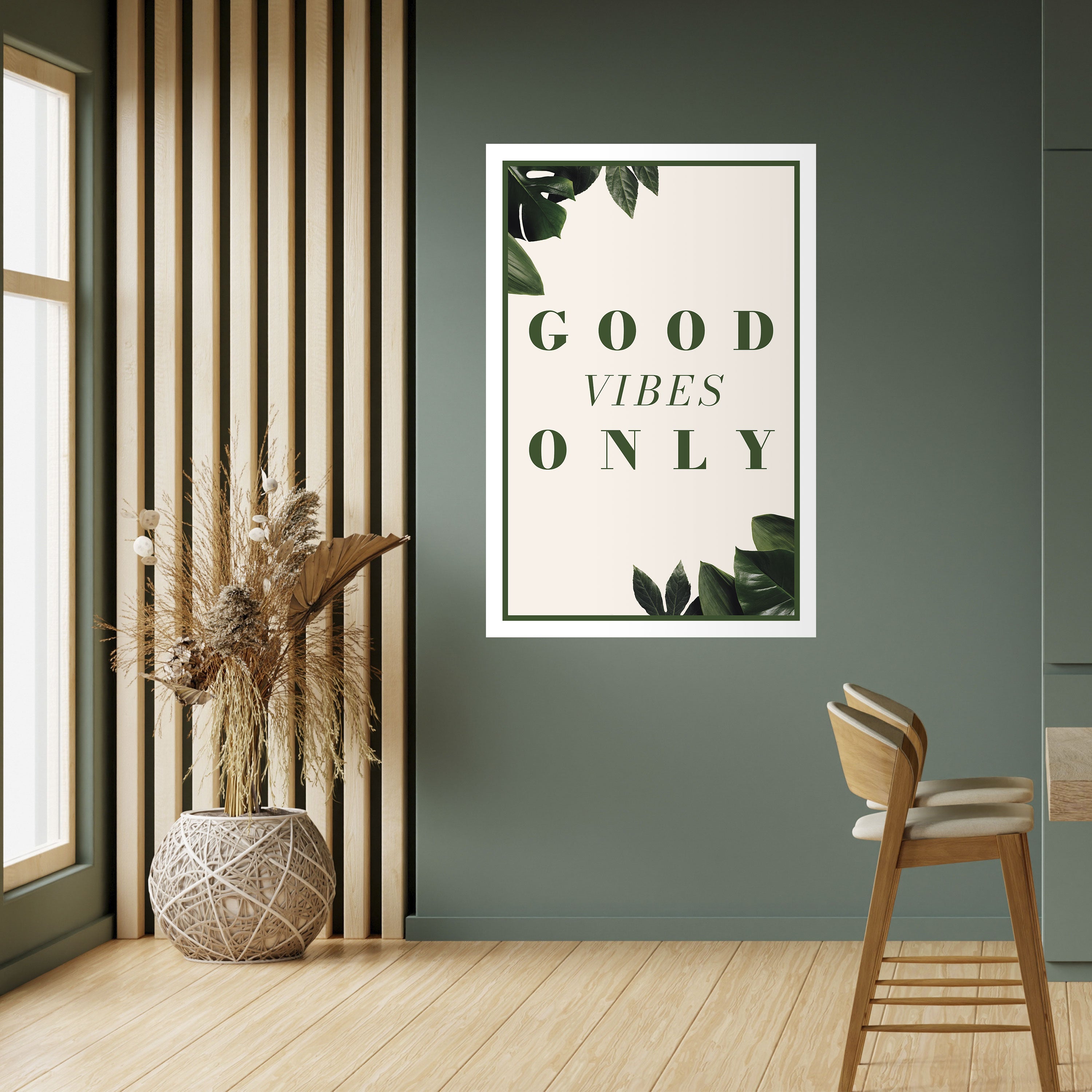 ENERGÍA POSITIVA DE LA NATURALEZA Póster vertical autoadhesivo