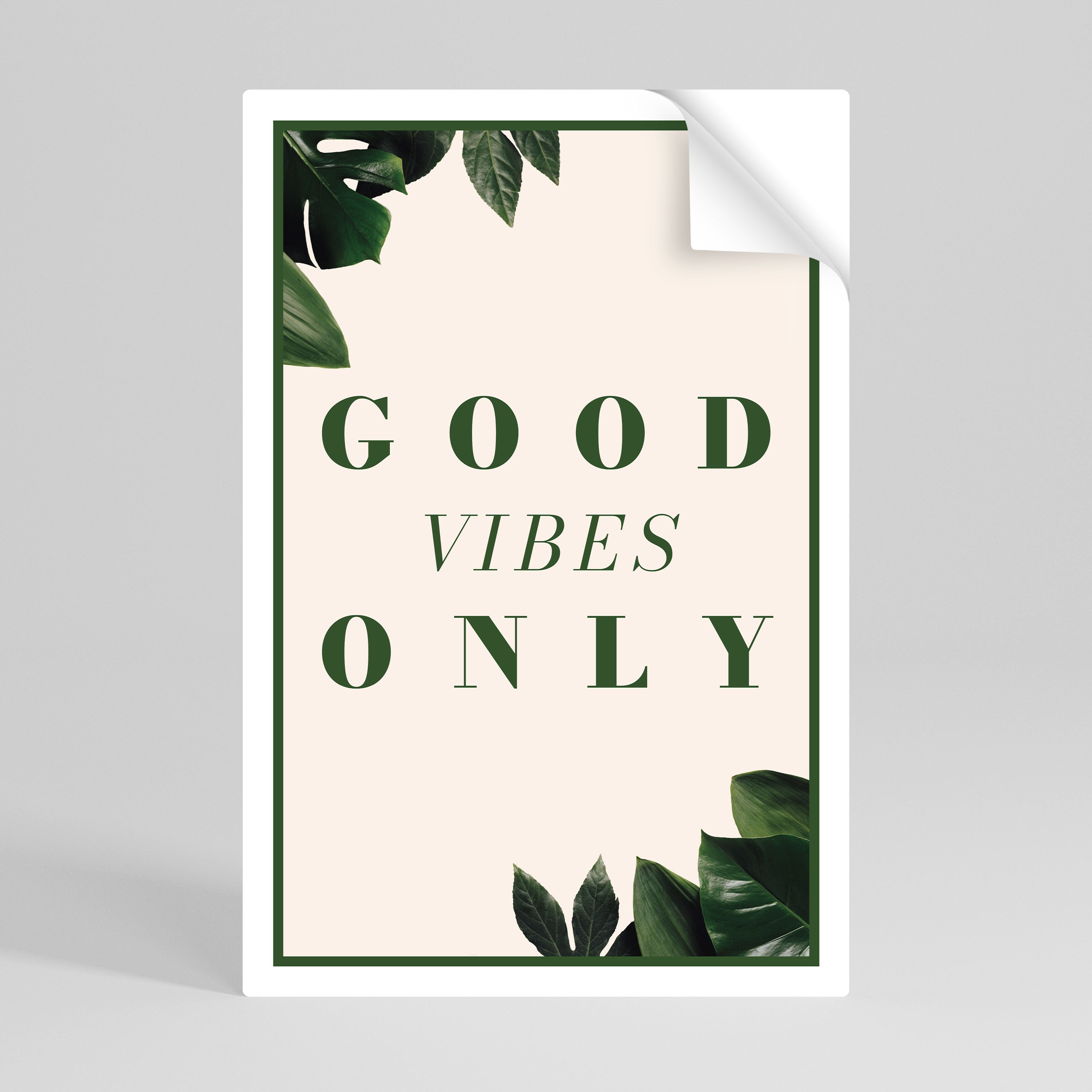 ENERGÍA POSITIVA DE LA NATURALEZA Póster vertical autoadhesivo