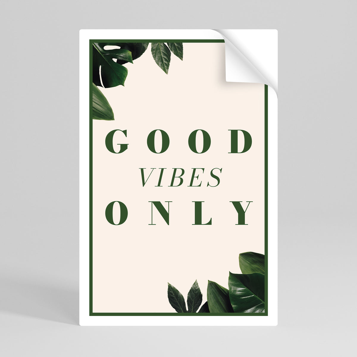 NATURE'S POSITIVE ENERGY Peel and Stick Vertical Poster