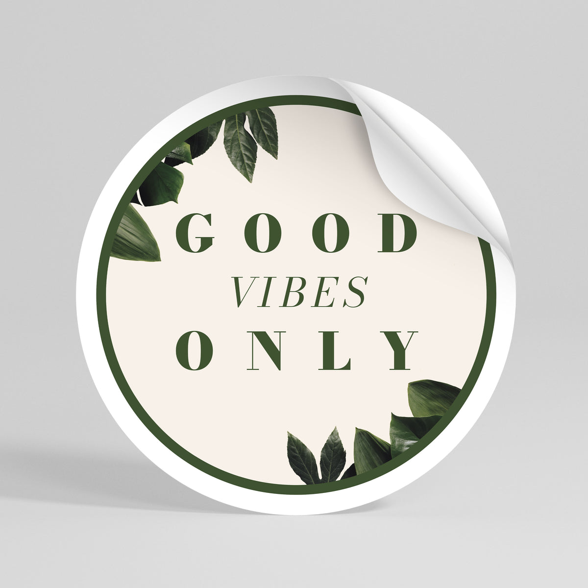 NATURE'S POSITIVE ENERGY Vinilo adhesivo redondo