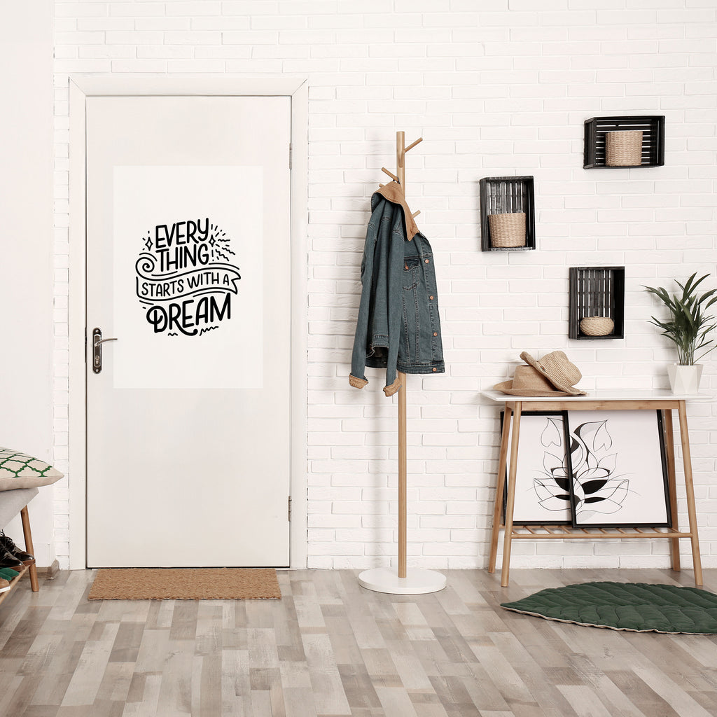 EVERYTHING STARTS WITH A DREAM Peel and Stick Vertical Poster