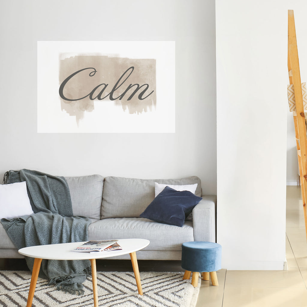 STILLNESS IN ART Peel and Stick Horizontal Poster