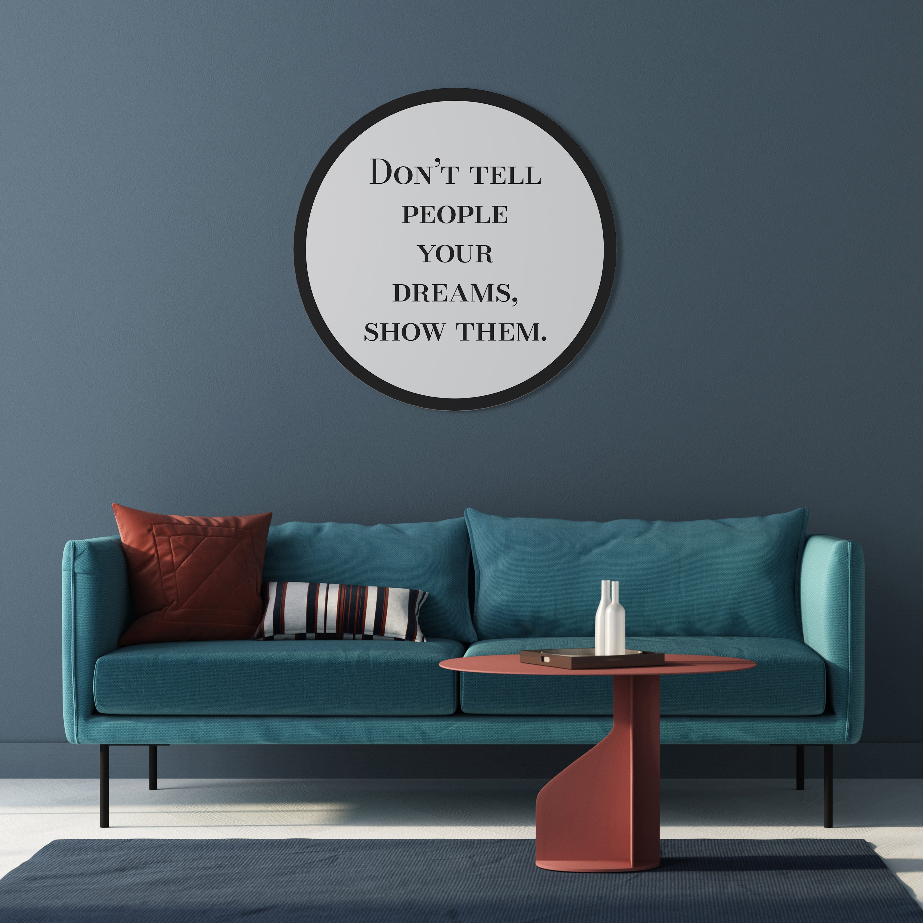 DREAMS IN ACTION Round Wall Art