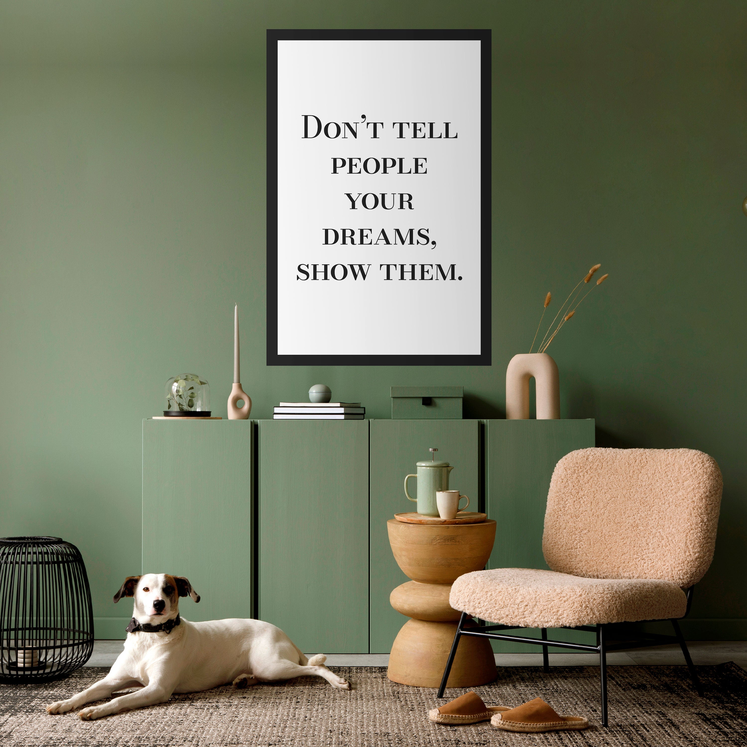 DREAMS IN ACTION Peel and Stick Vertical Poster