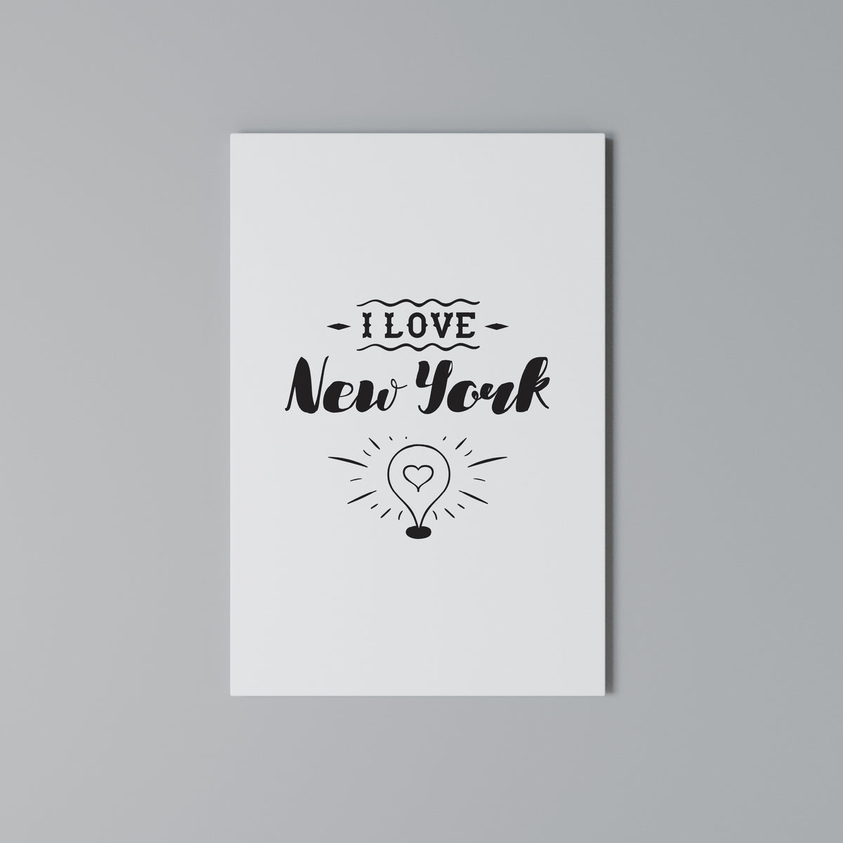 I LOVE NEW YORK Vertical Canvas Print