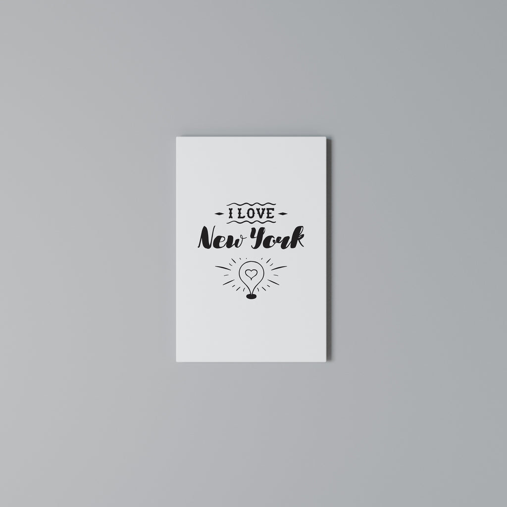 I LOVE NEW YORK Cuadro en lienzo vertical