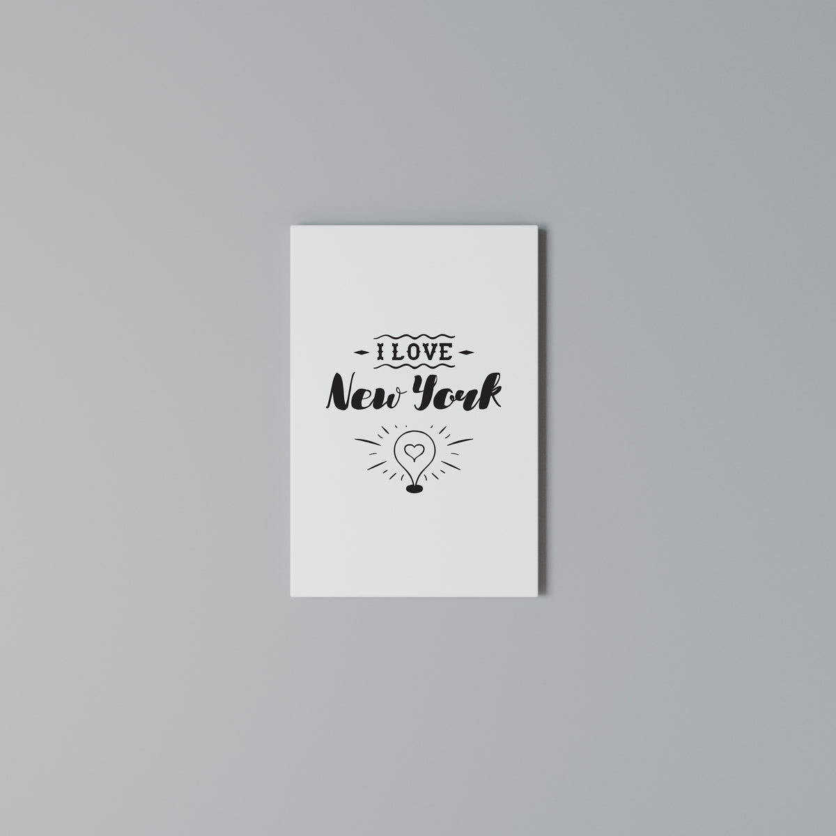 I LOVE NEW YORK Cuadro en lienzo vertical