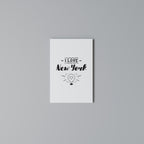 I LOVE NEW YORK Cuadro en lienzo vertical