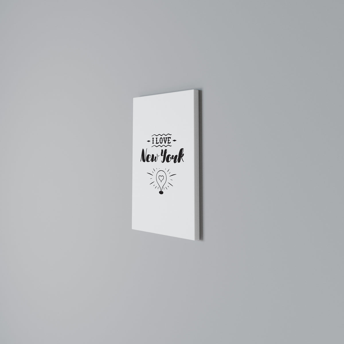 I LOVE NEW YORK Cuadro en lienzo vertical