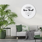 I LOVE NEW YORK Round Wall Art