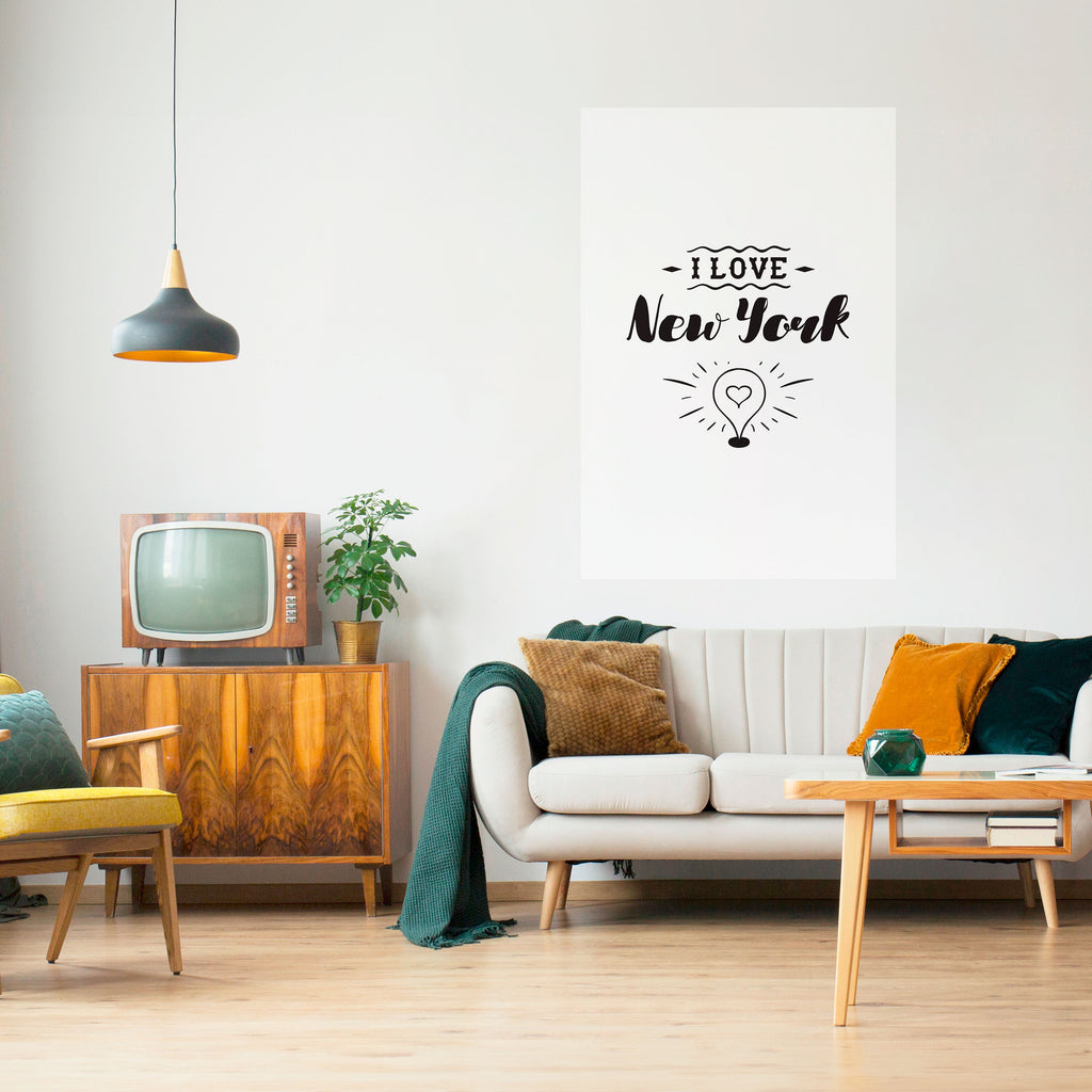 I LOVE NEW YORK Peel and Stick Vertical Poster