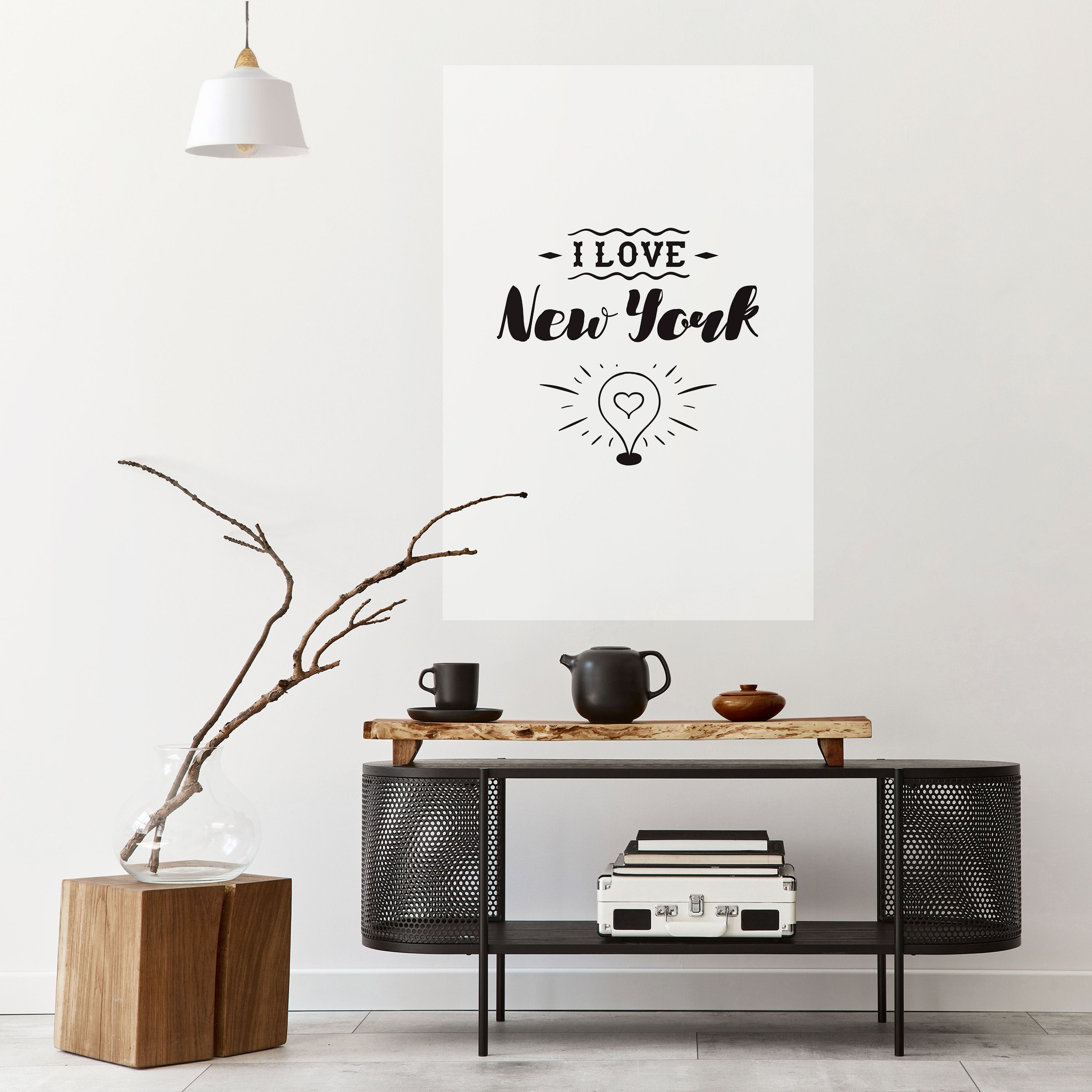 I LOVE NEW YORK Peel and Stick Vertical Poster