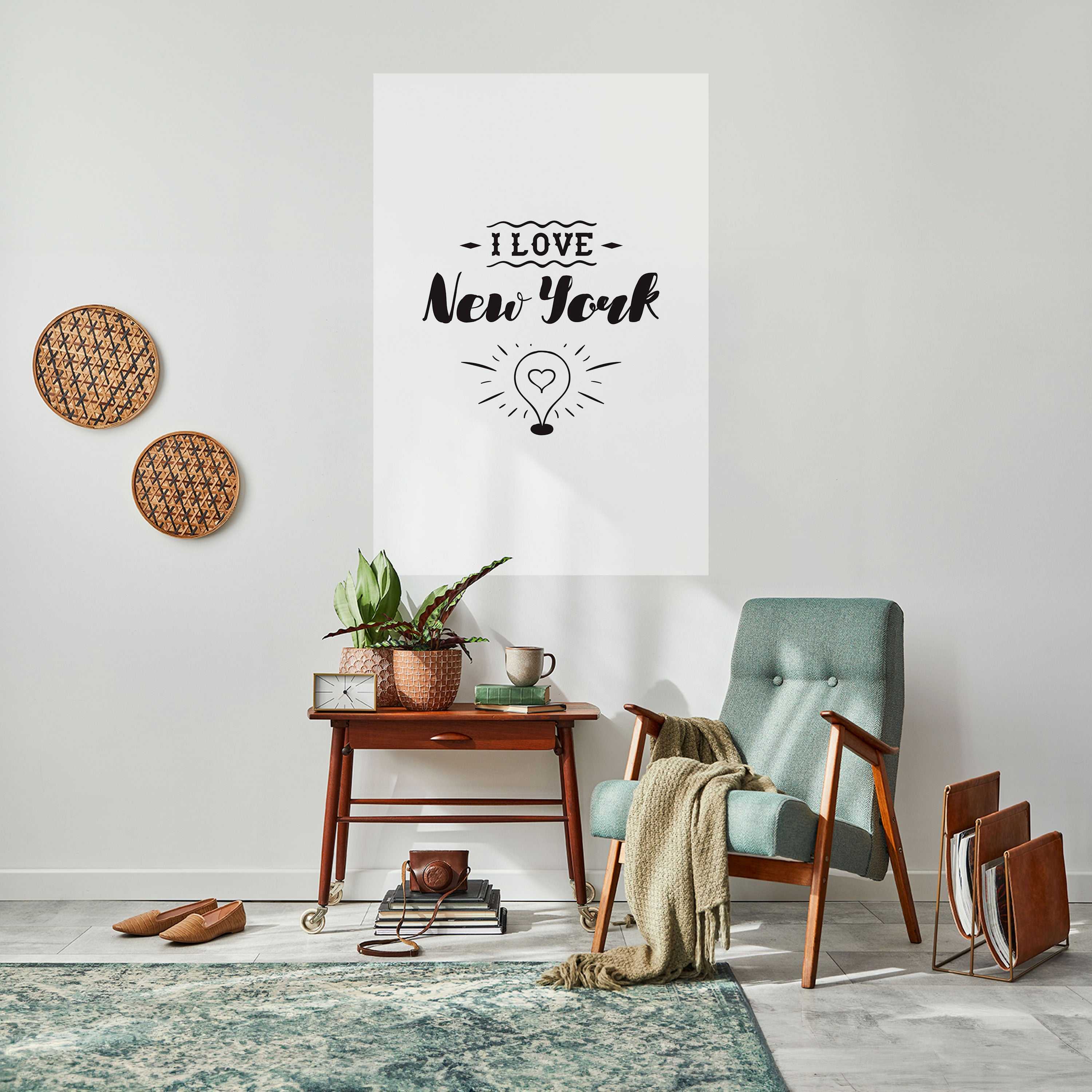 I LOVE NEW YORK Peel and Stick Vertical Poster