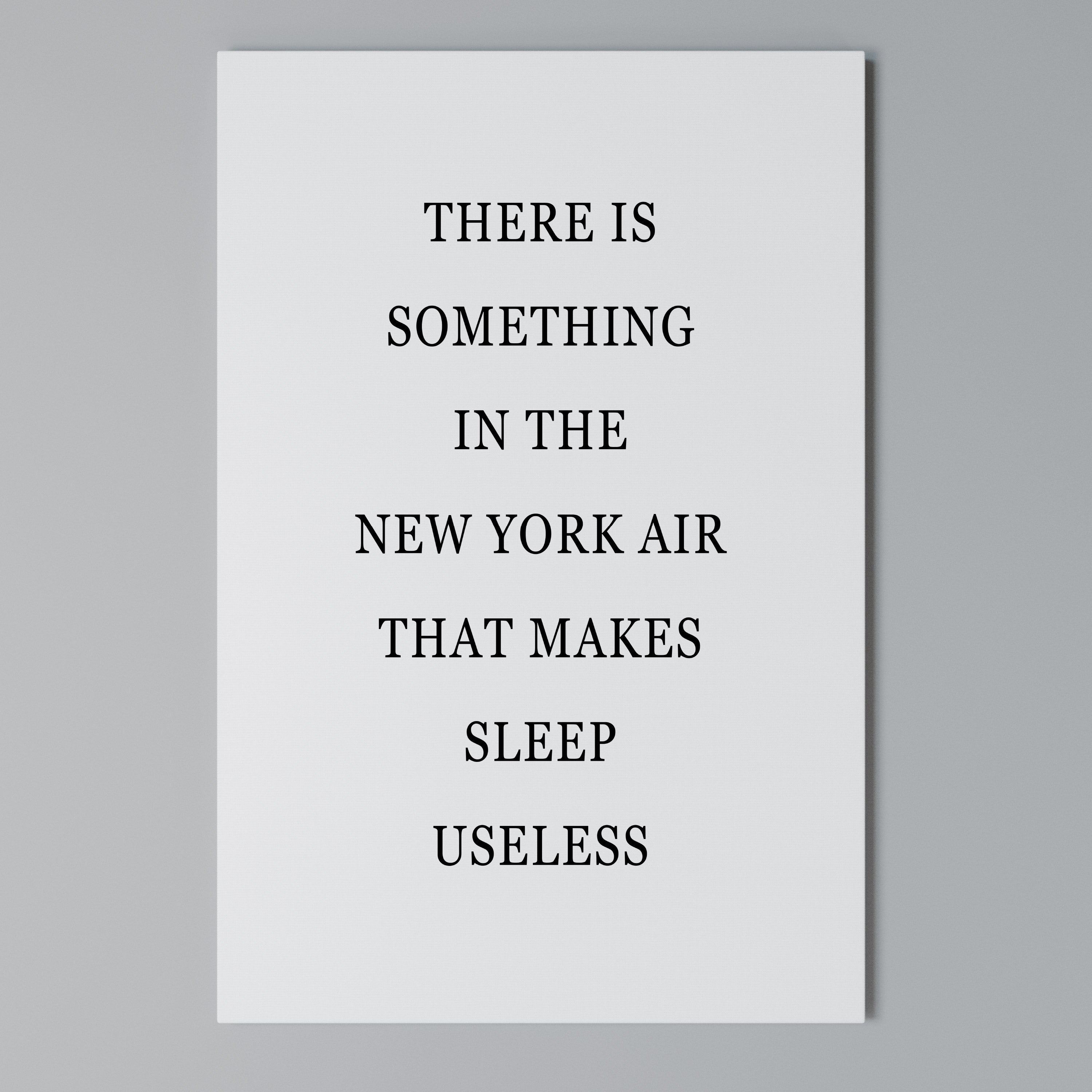 NEW YORK NIGHTS UNREST Cuadro en lienzo vertical