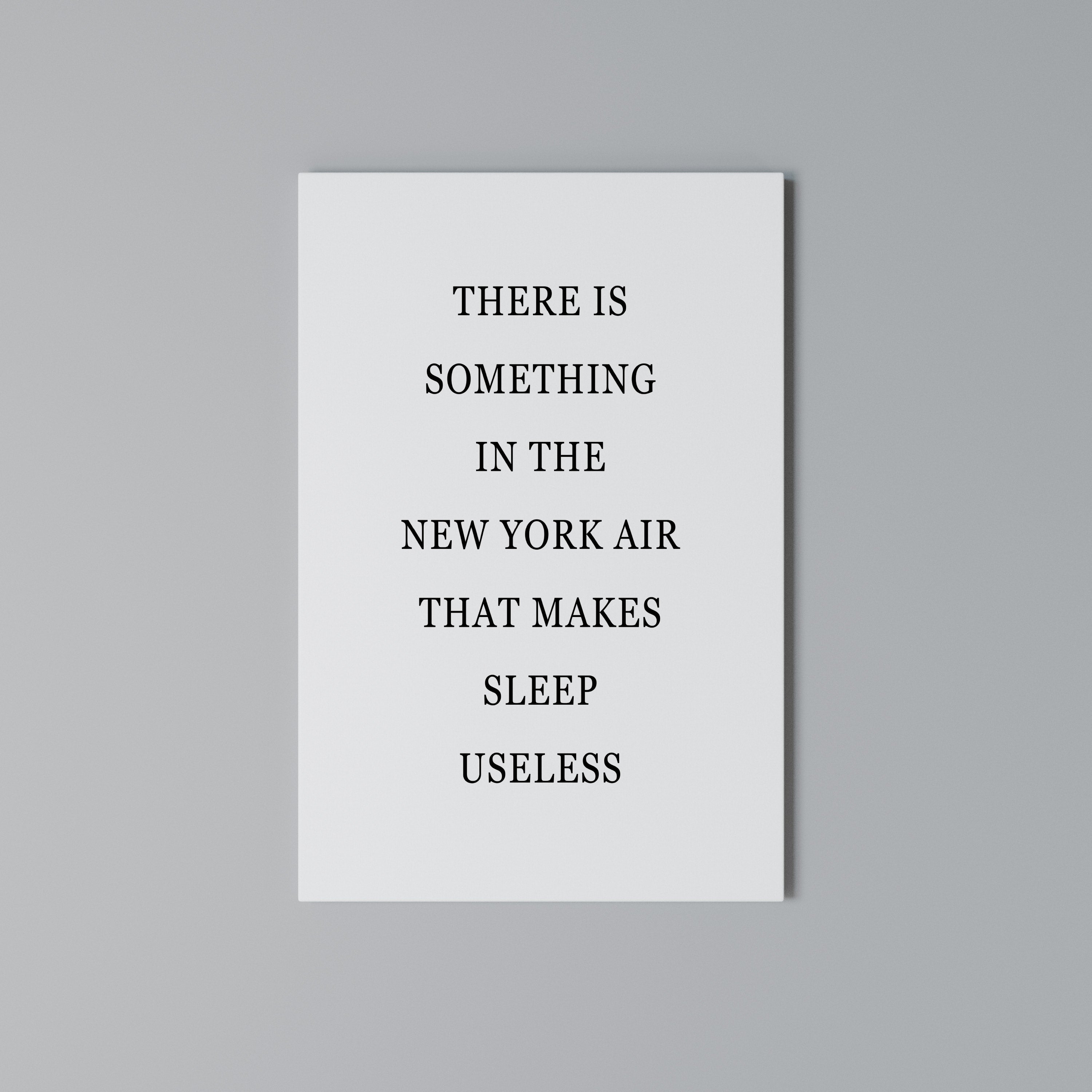 NEW YORK NIGHTS UNREST Cuadro en lienzo vertical