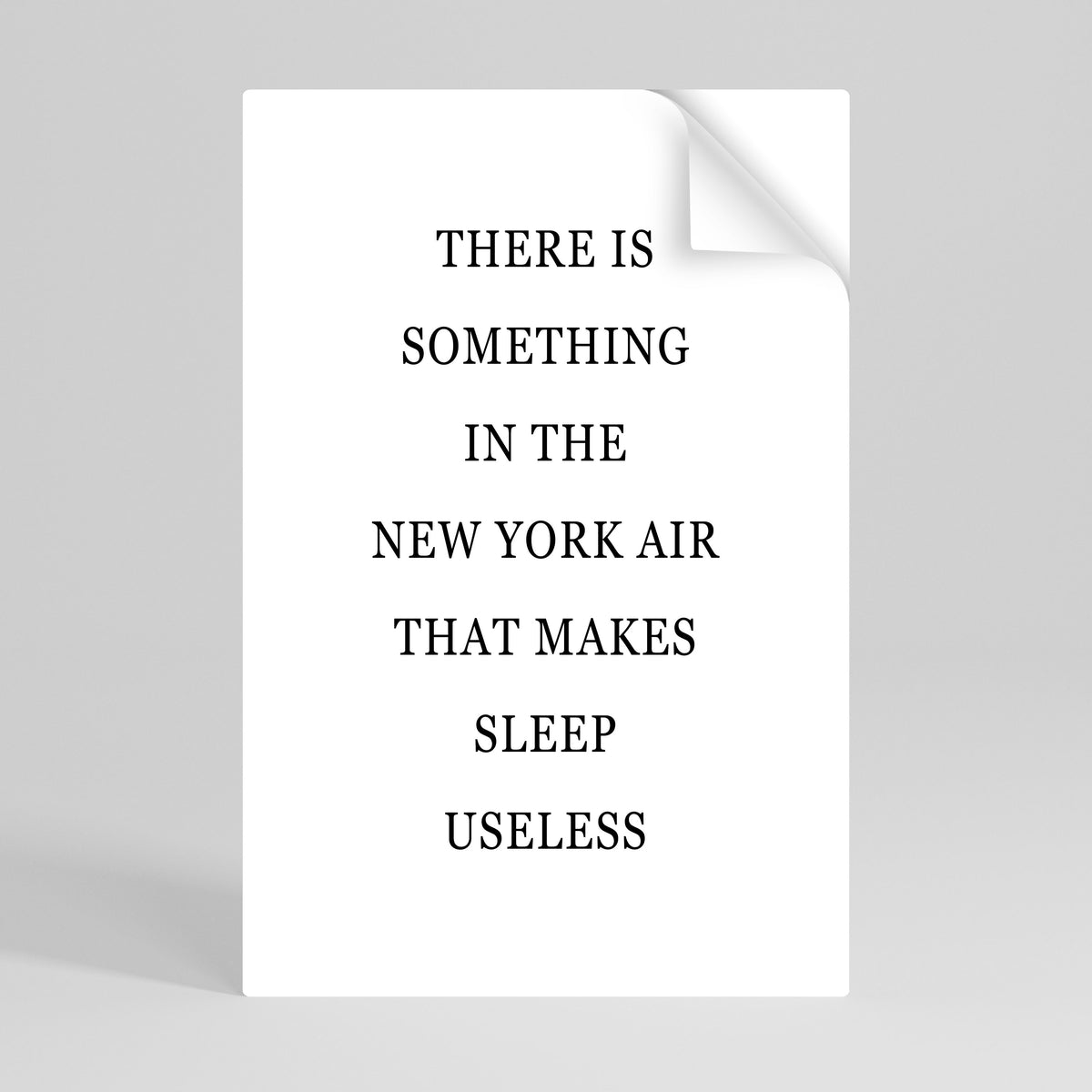 NEW YORK NIGHTS UNREST Póster adhesivo vertical