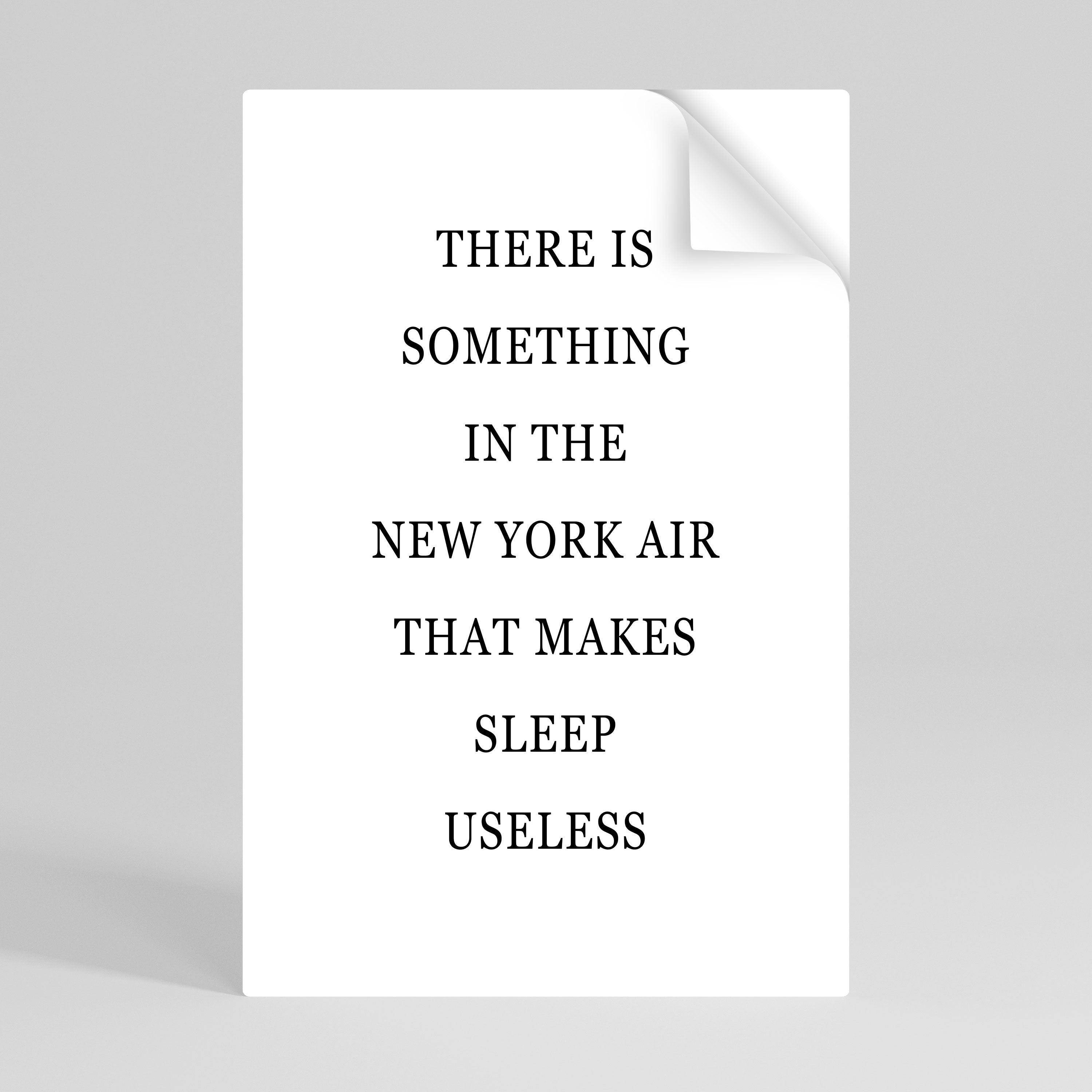 Póster vertical autoadhesivo "New York Nights Disturbios"