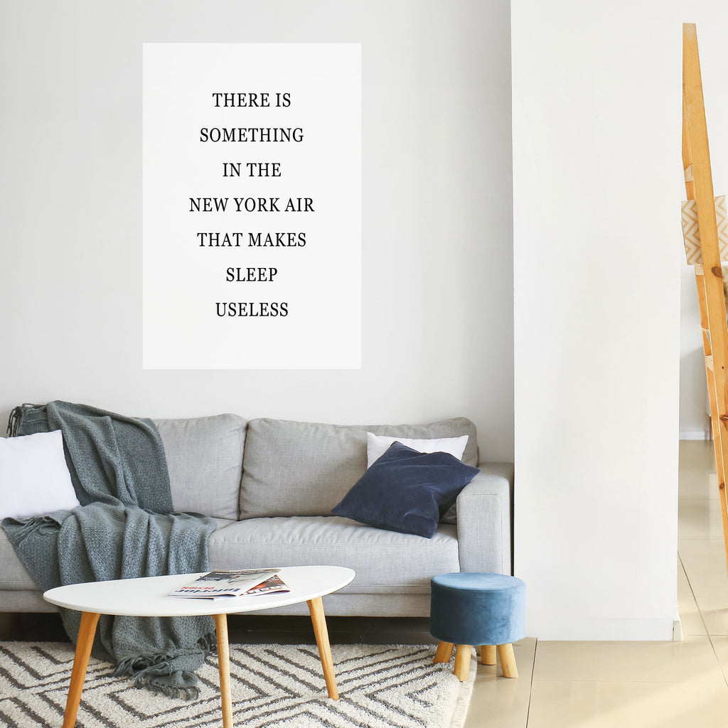 NEW YORK NIGHTS UNREST Peel and Stick Vertical Poster