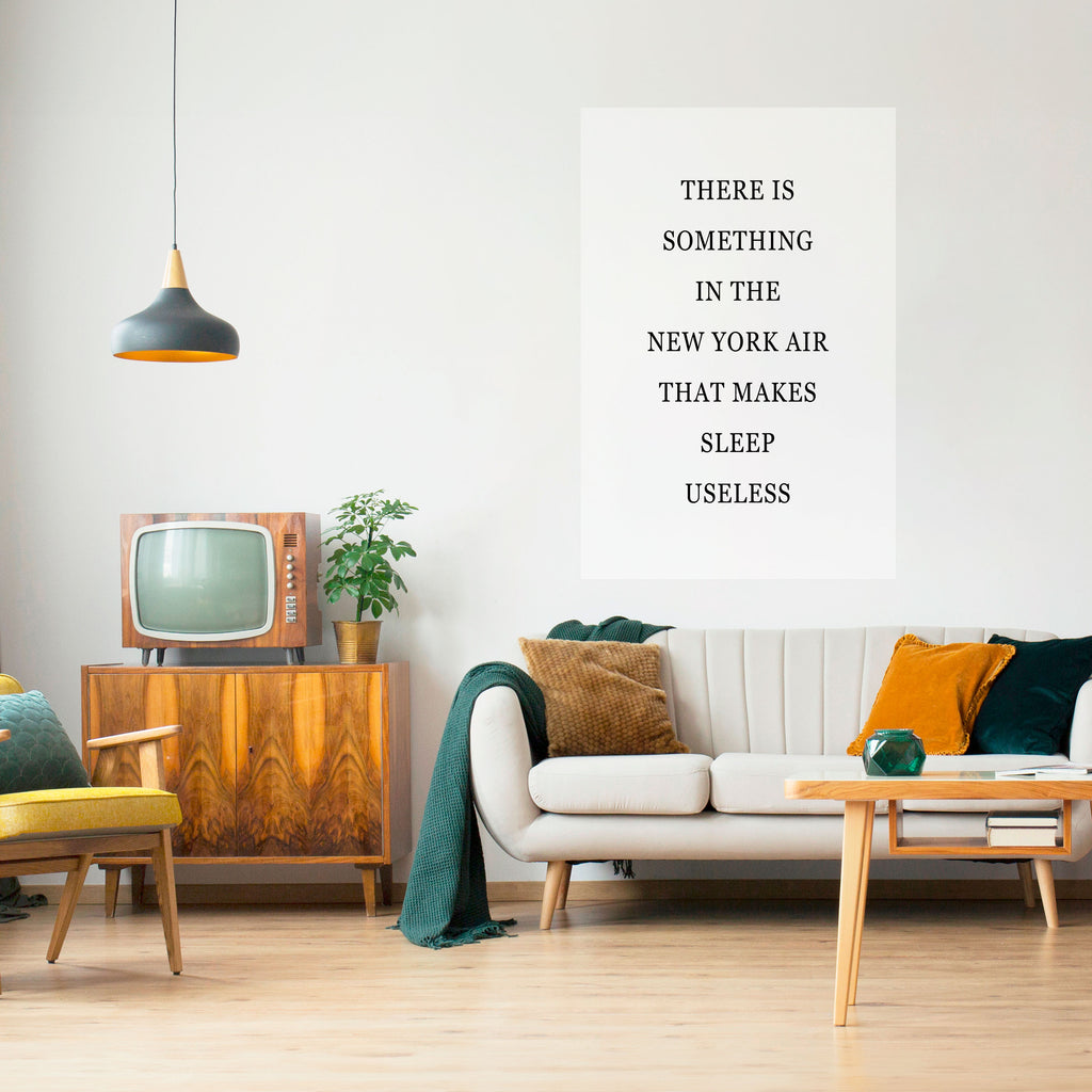 NEW YORK NIGHTS UNREST Peel and Stick Vertical Poster