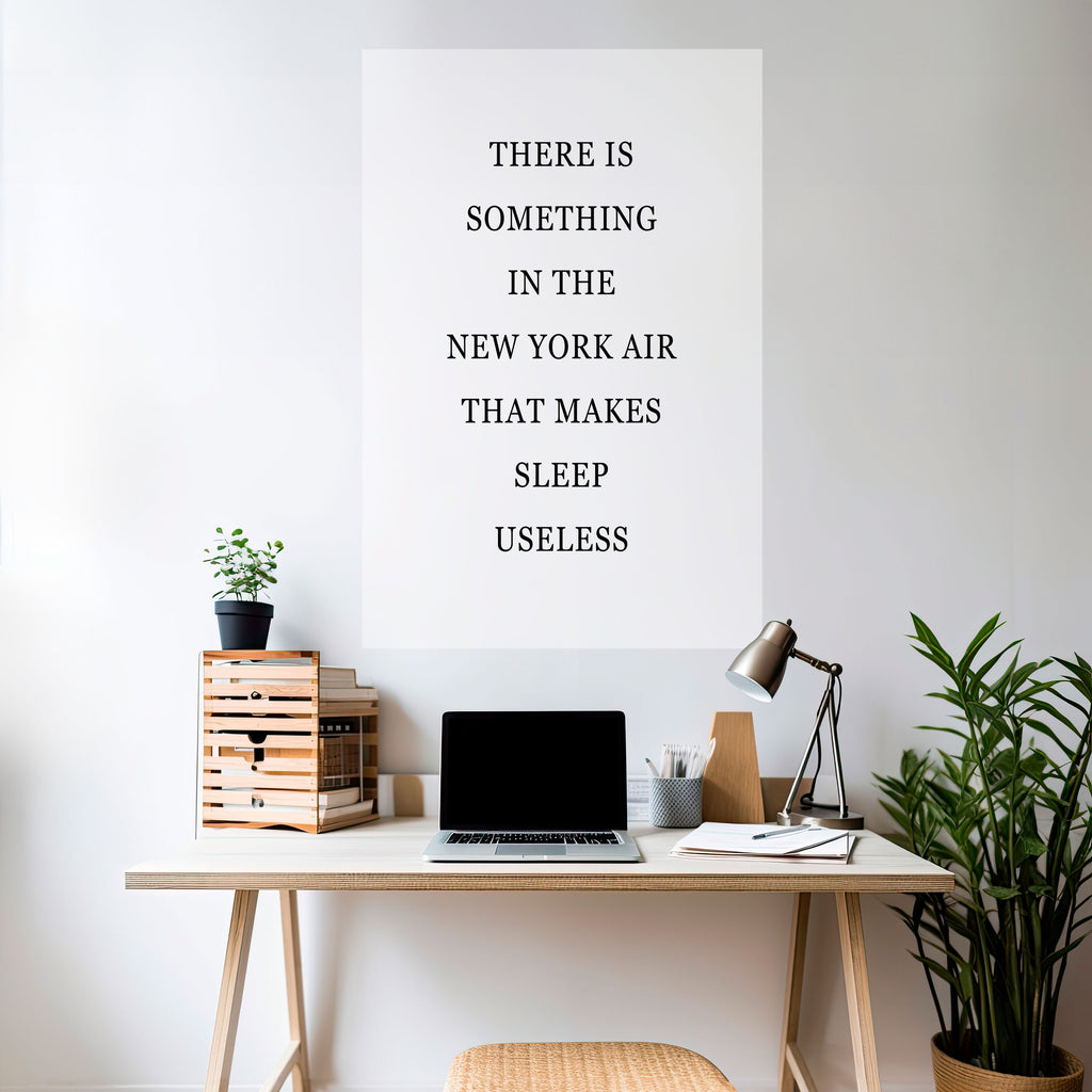 NEW YORK NIGHTS UNREST Peel and Stick Vertical Poster