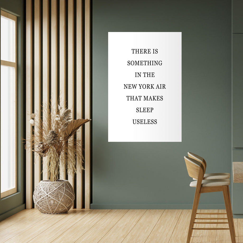 NEW YORK NIGHTS UNREST Peel and Stick Vertical Poster