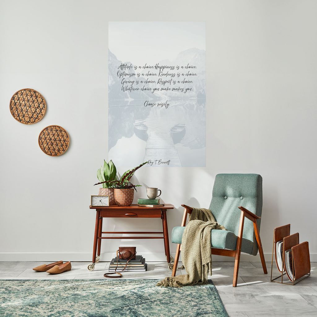CHOICES IN REFLECTION Peel and Stick Vertical Poster