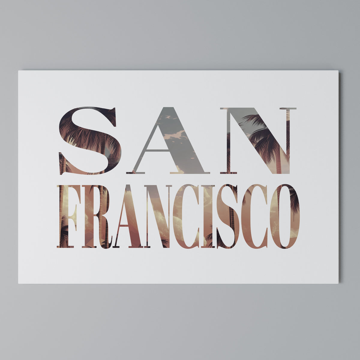 SAN FRANCISCO Cuadro en lienzo horizontal