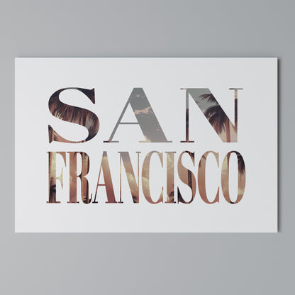 SAN FRANCISCO Cuadro en lienzo horizontal