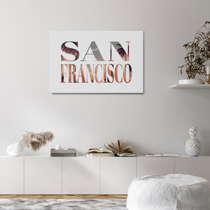 SAN FRANCISCO Cuadro en lienzo horizontal