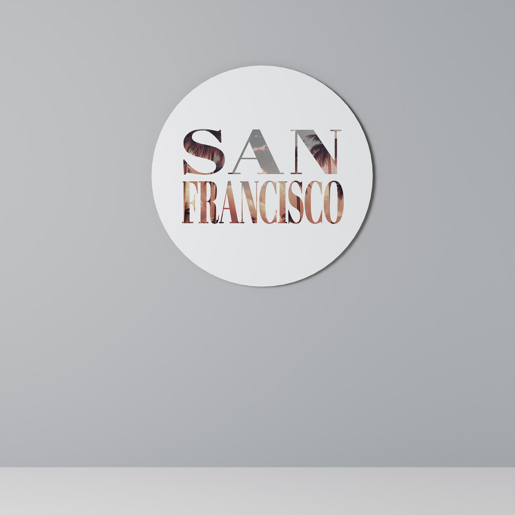 SAN FRANCISCO Round Wall Art