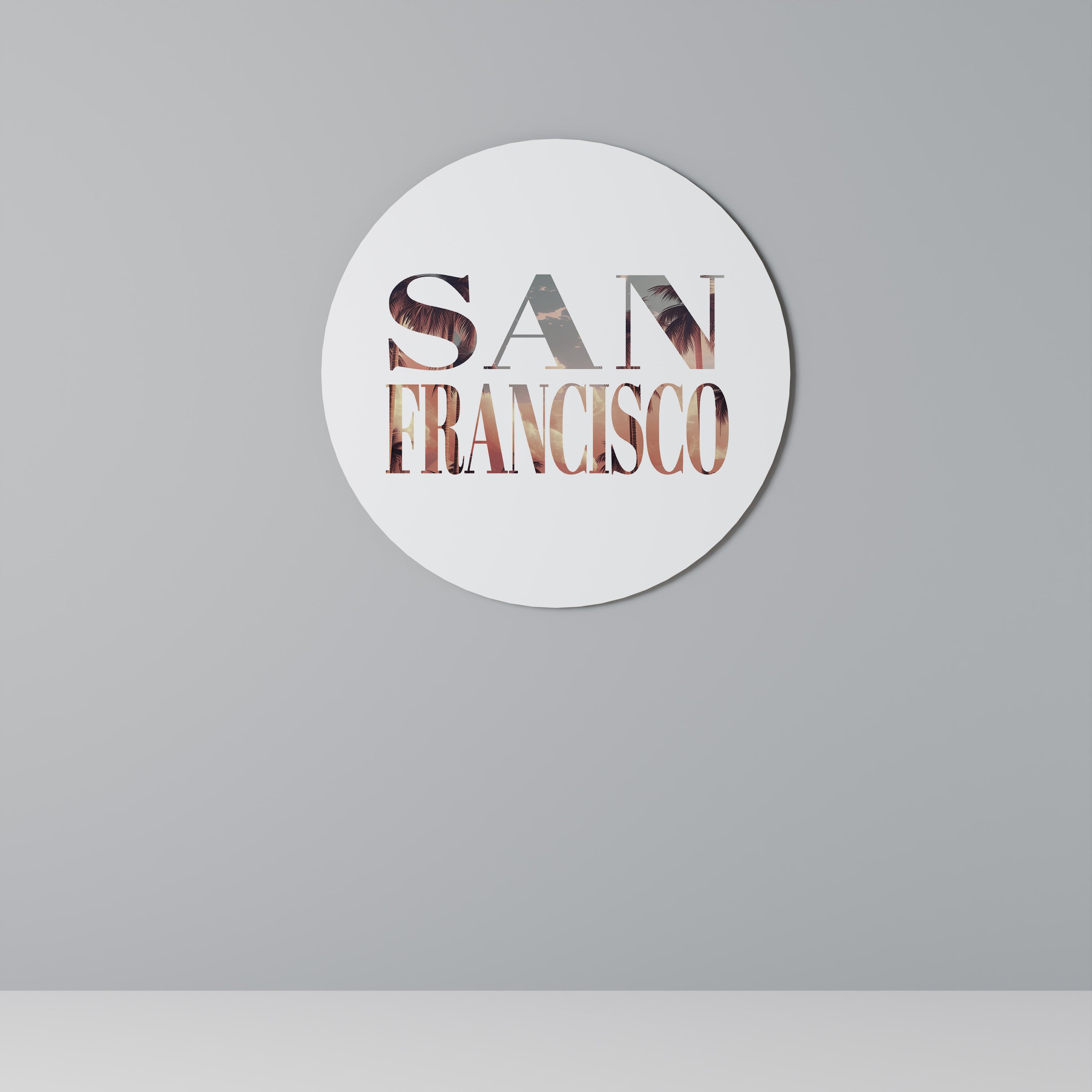 SAN FRANCISCO Round Wall Art