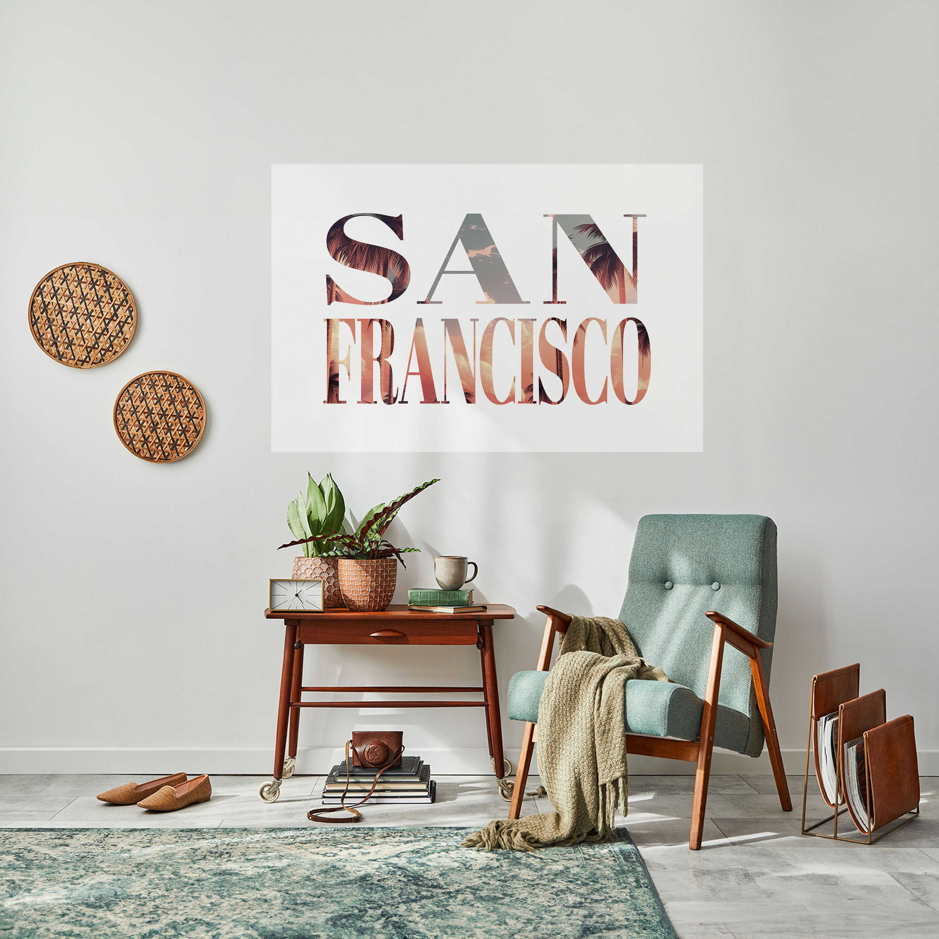 Póster horizontal autoadhesivo de SAN FRANCISCO