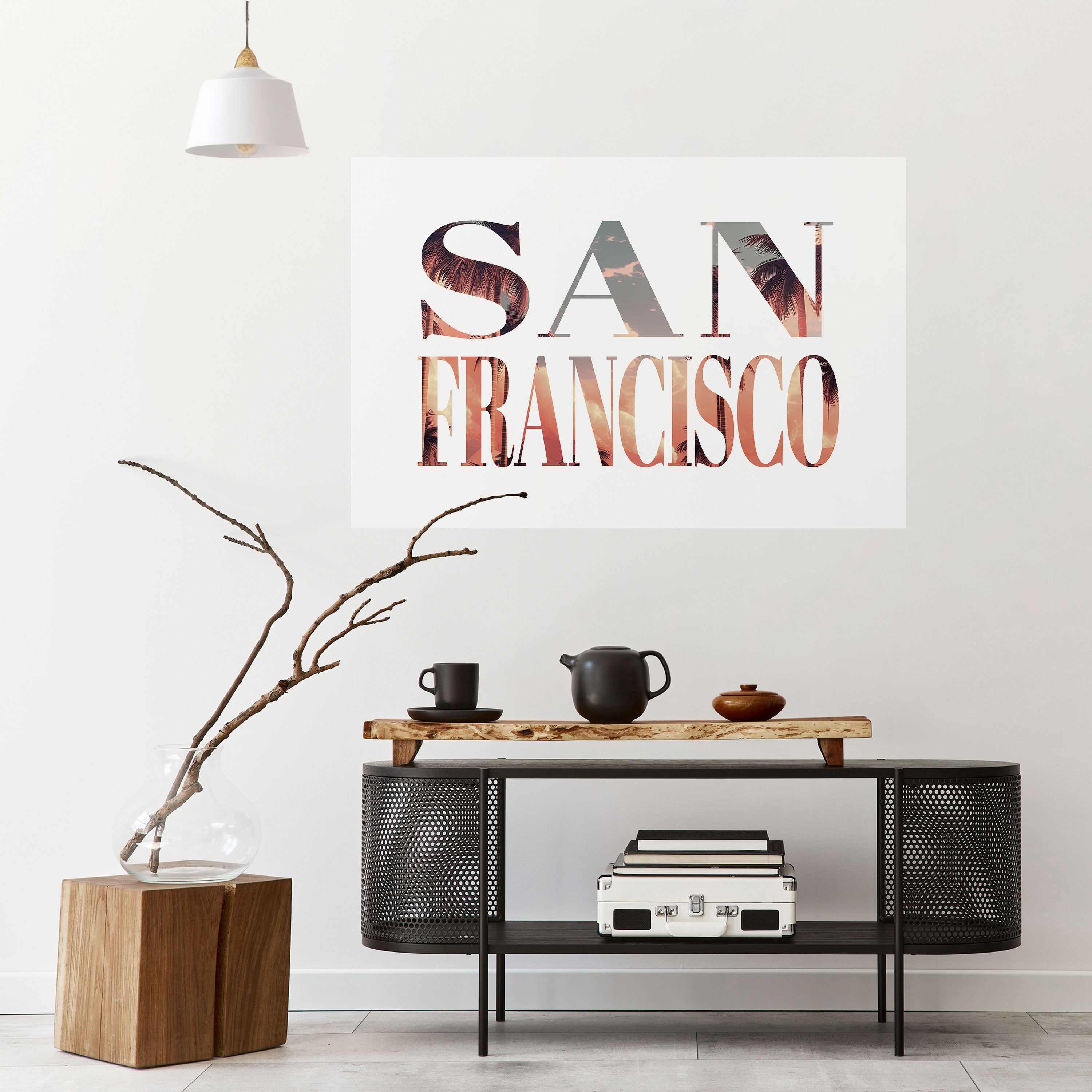 Póster horizontal autoadhesivo de SAN FRANCISCO
