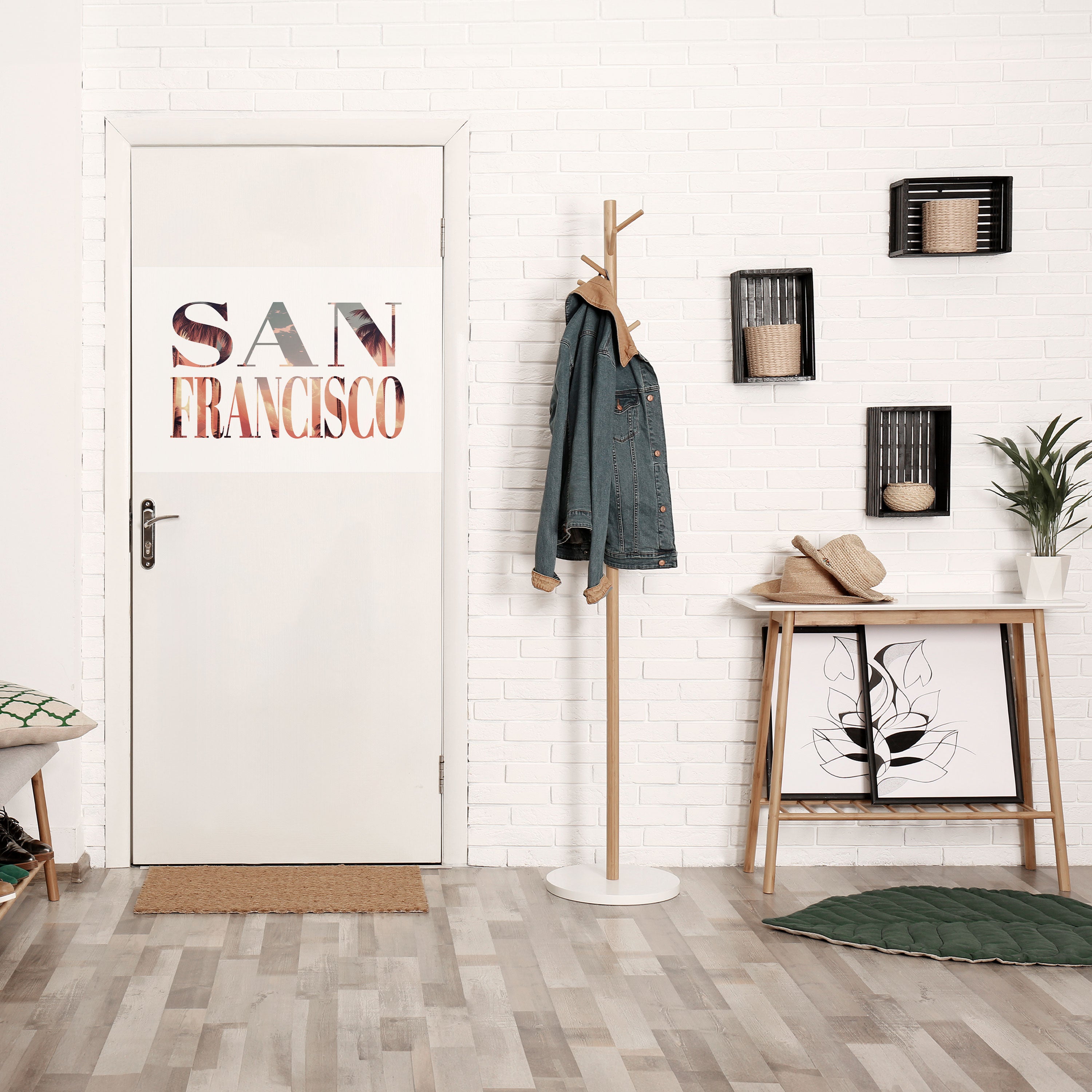 Póster horizontal autoadhesivo de SAN FRANCISCO