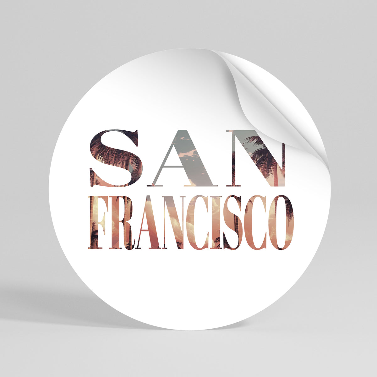 SAN FRANCISCO Vinilo adhesivo redondo
