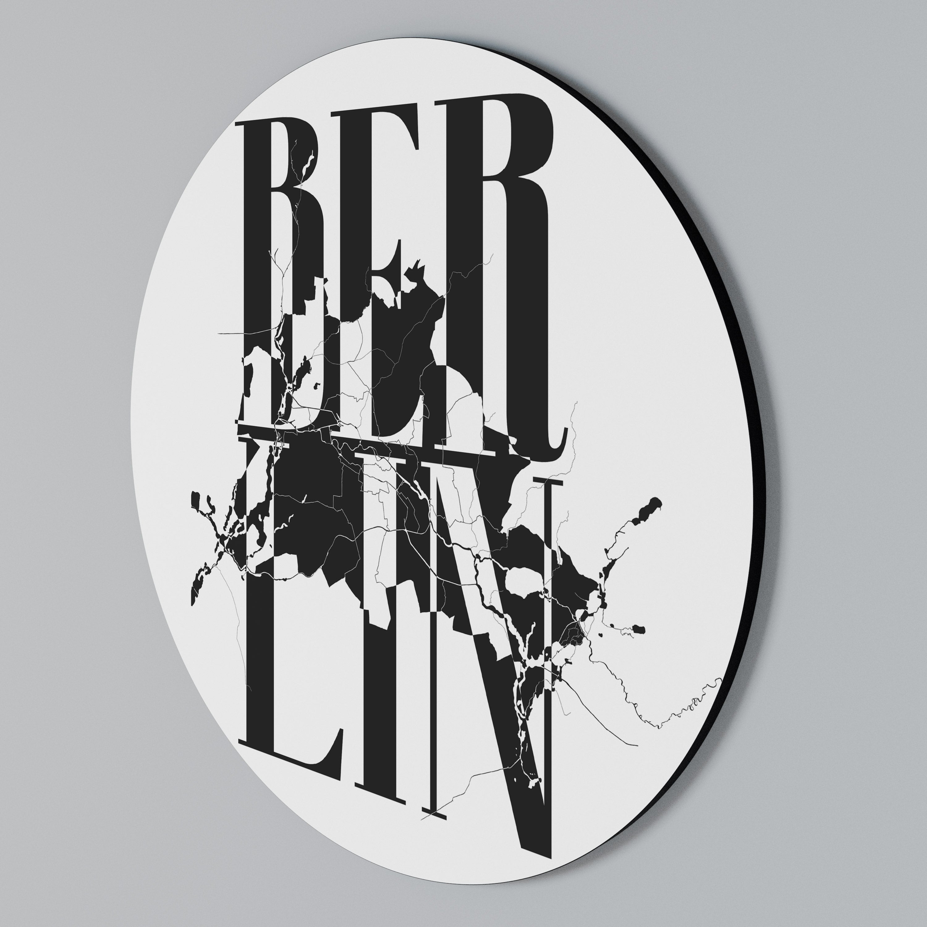 BOLD HORIZONS OF BERLIN Round Wall Art