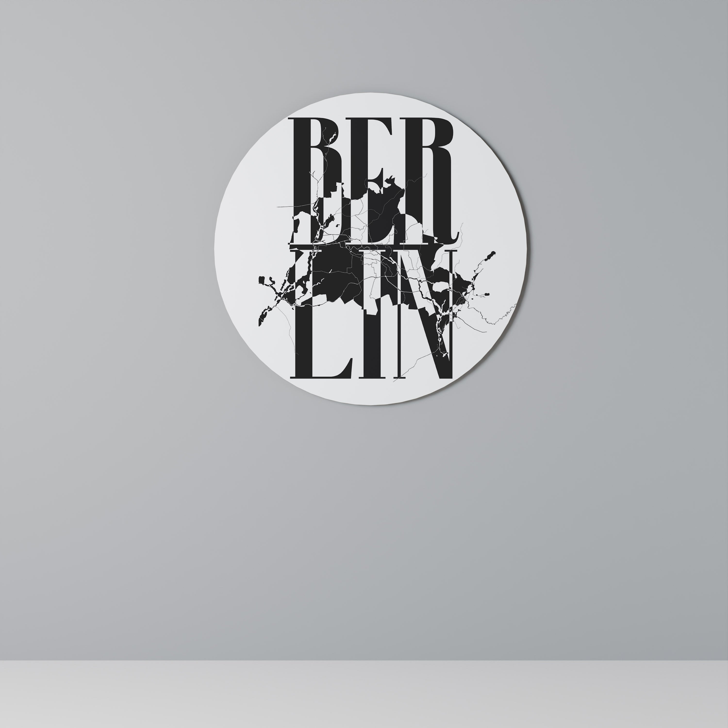 BOLD HORIZONS OF BERLIN Round Wall Art