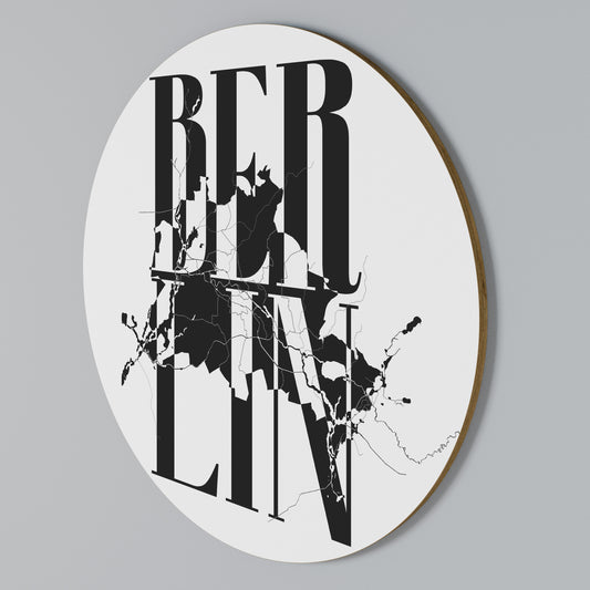 BOLD HORIZONS OF BERLIN Arte de pared redondo