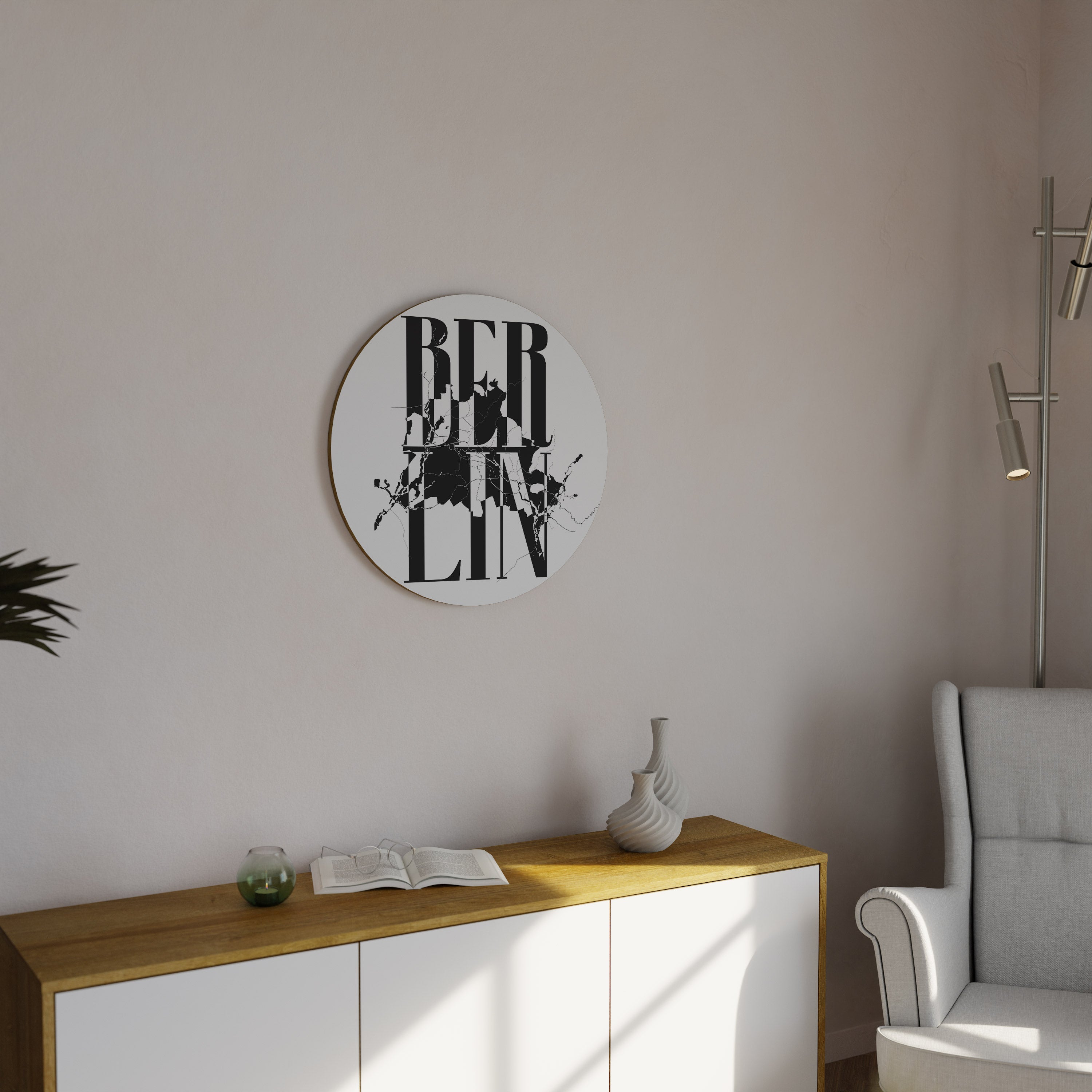 BOLD HORIZONS OF BERLIN Round Wall Art