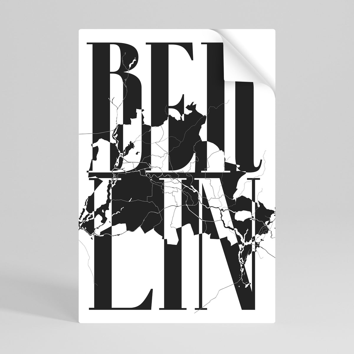BOLD HORIZONS OF BERLIN Póster adhesivo vertical