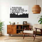 BUILDING OUR LEGACY Póster Horizontal Adhesivo