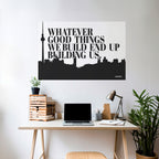 BUILDING OUR LEGACY Póster Horizontal Adhesivo