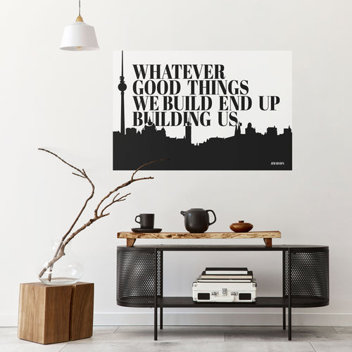 BUILDING OUR LEGACY Póster Horizontal Adhesivo