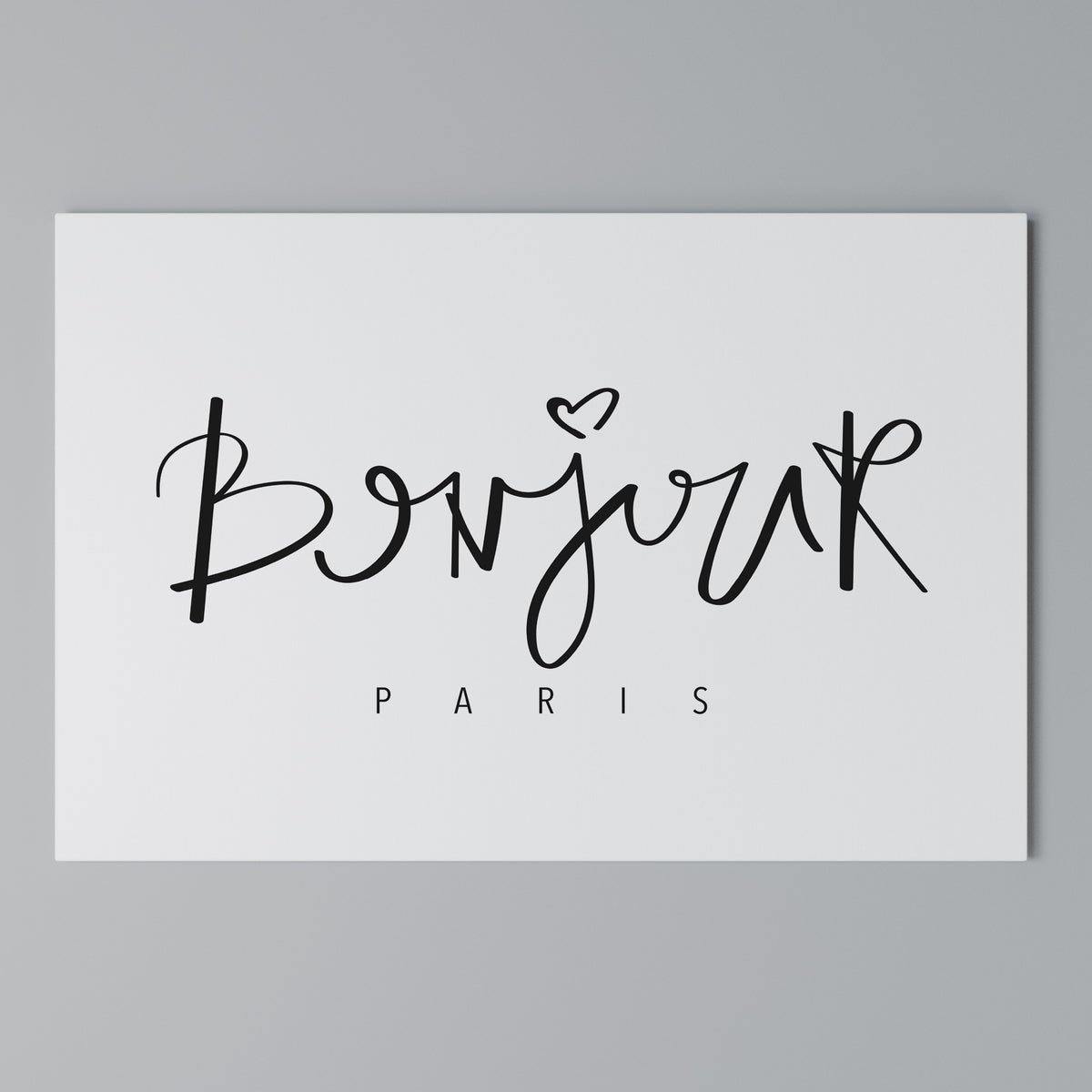 BONJOUR LOVE Cuadro en lienzo horizontal