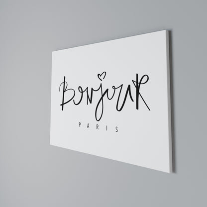 BONJOUR LOVE Cuadro en lienzo horizontal