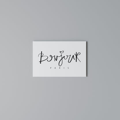 BONJOUR LOVE Cuadro en lienzo horizontal
