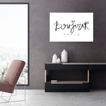 BONJOUR LOVE Cuadro en lienzo horizontal