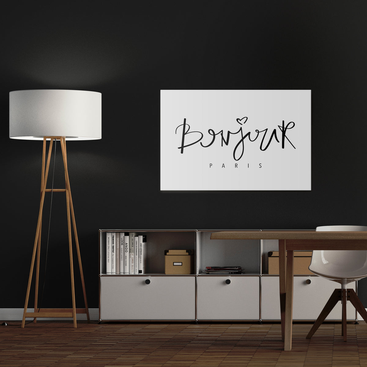 BONJOUR LOVE Cuadro en lienzo horizontal