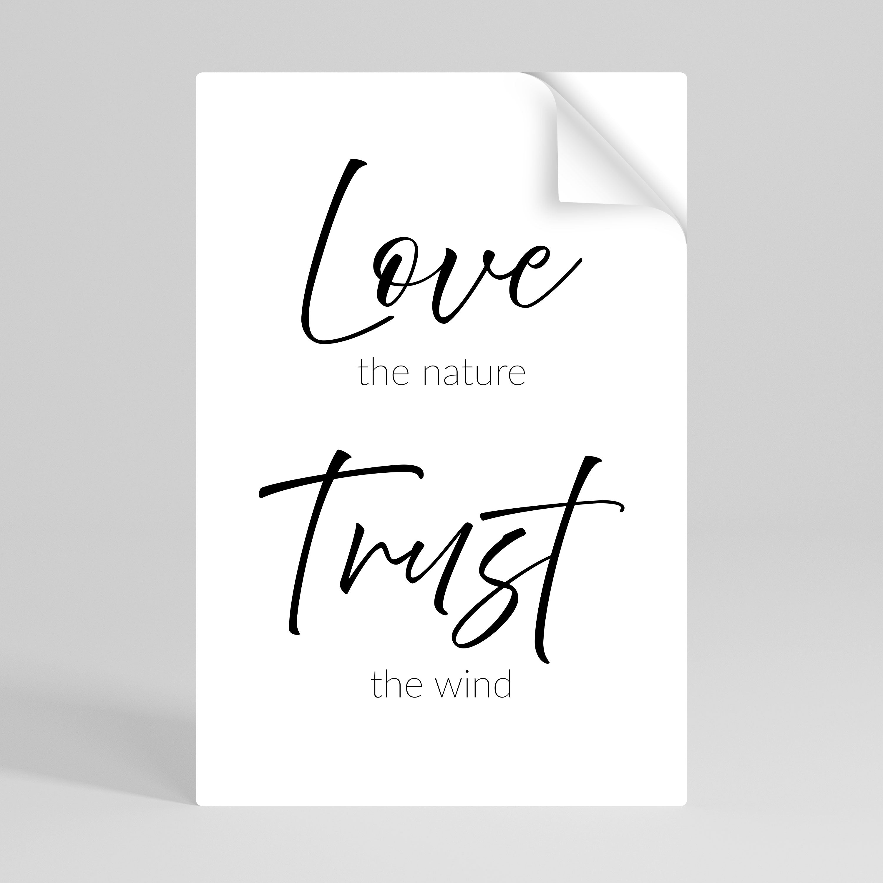 BREEZY BELIEFS Póster adhesivo vertical